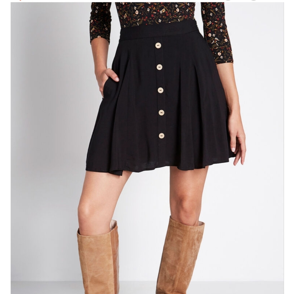 Modcloth You Sassy Thing Skater Skirt